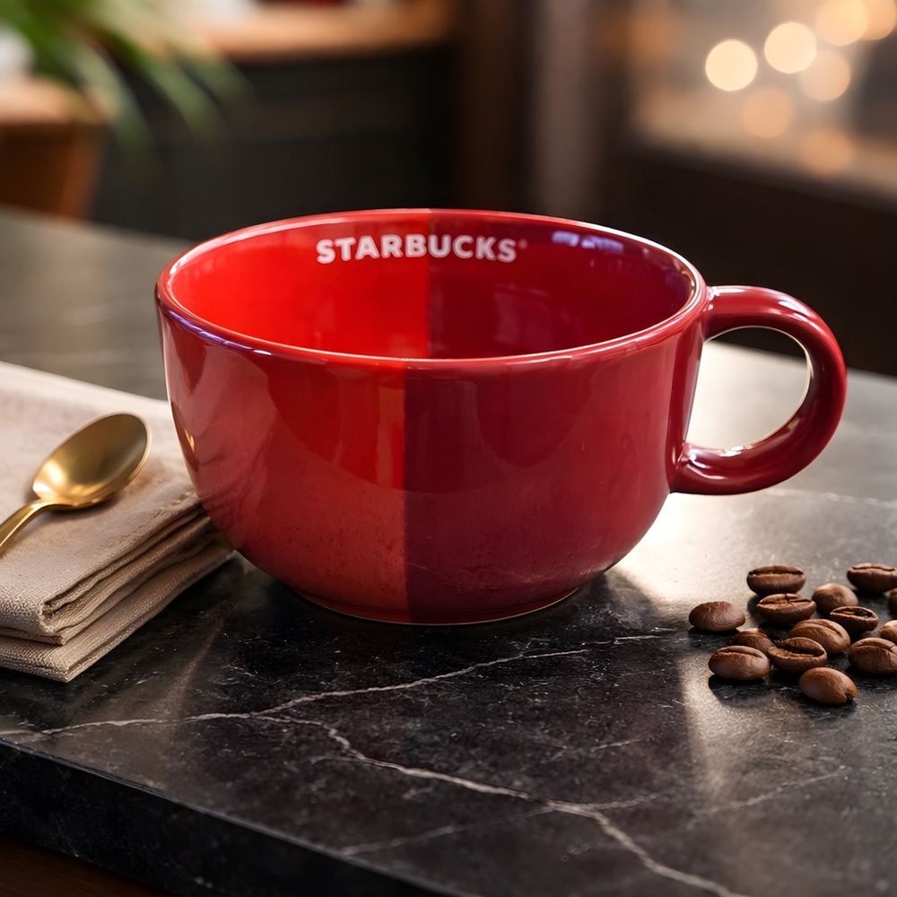 Starbucks 2021 Holiday Two-Toned Red Mug